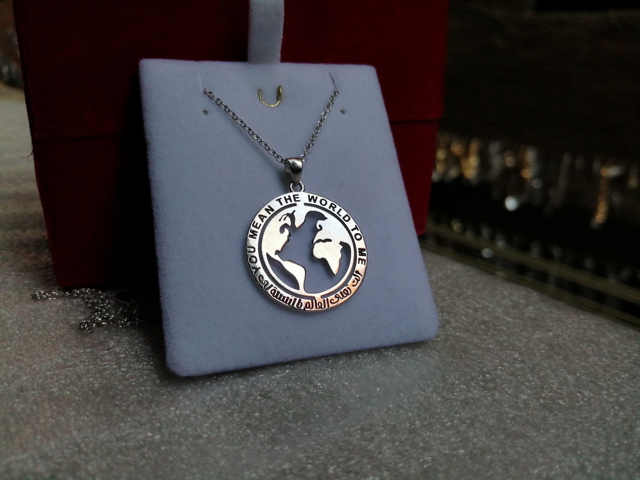 You Mean The World To Me Necklace