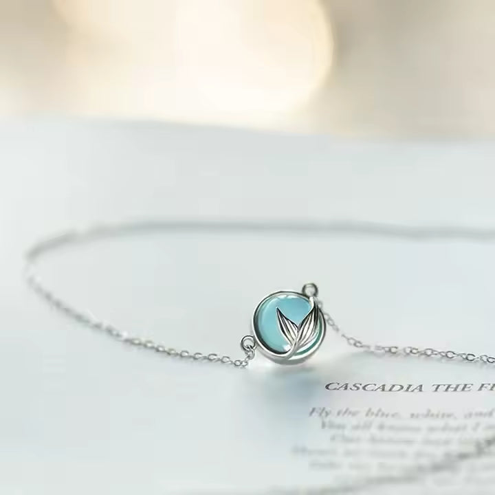 Blue Fish Tail Necklace