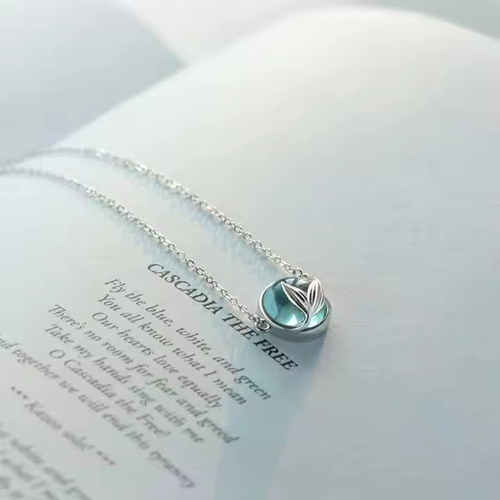 Blue Fish Tail Necklace