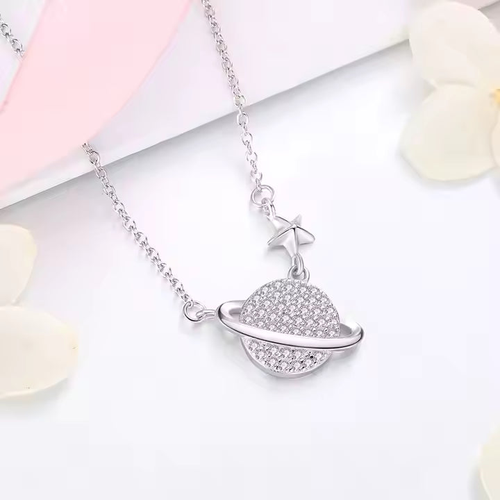 Space Planet Necklace