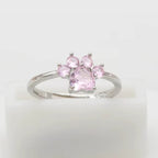 Pink Cat Paw Ring